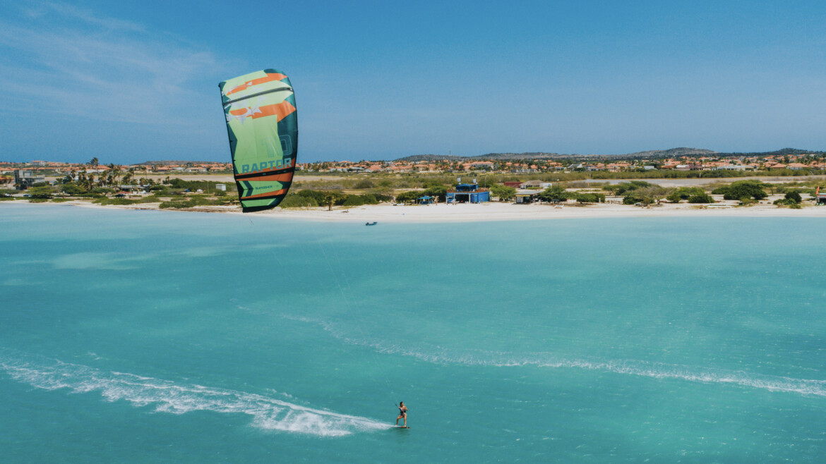 Kitesurfing  the Trade Winds in Aruba