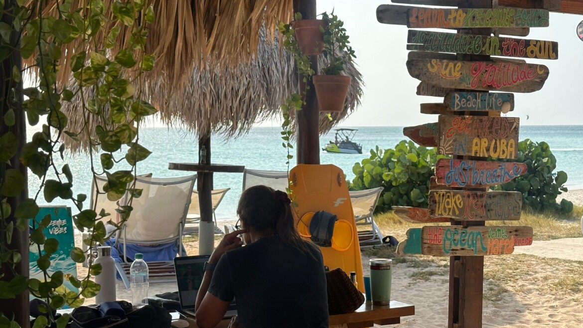 Work, Surf & Relax: Your Beachside Workspace at Aruba Kitesurfing School