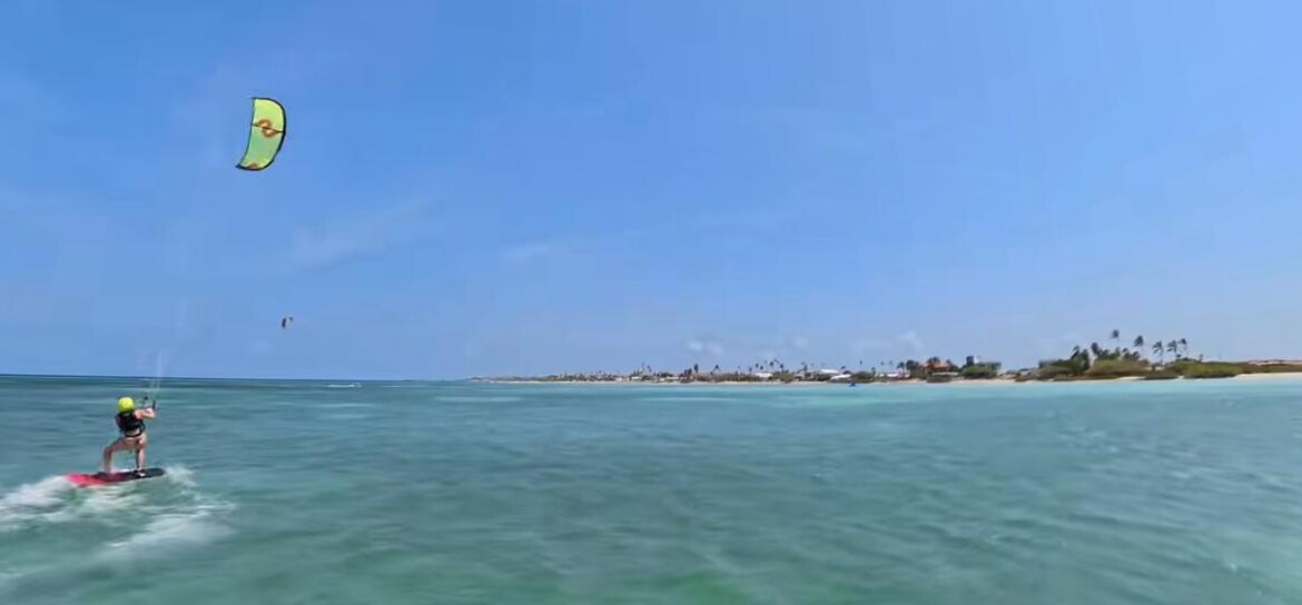 Sunny, Flat Turquoise Water with Warm Wind